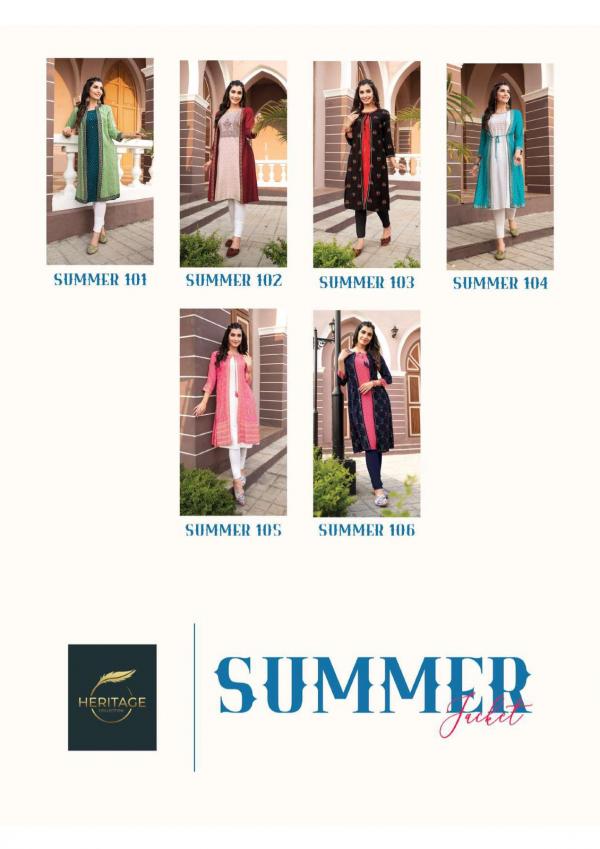 Heritage Summer Jacket Designer Festival Kurti